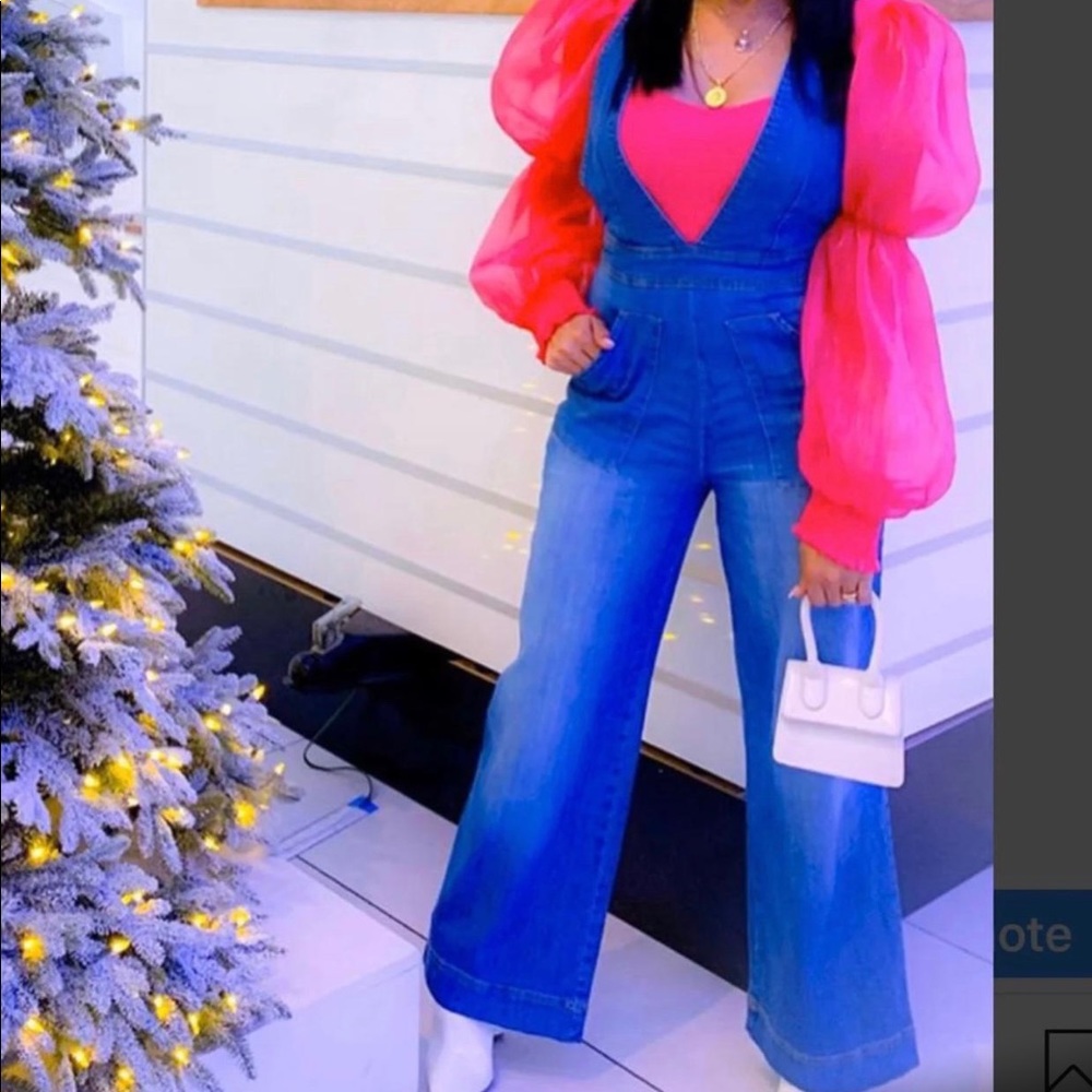 Cute denim jumpsuit